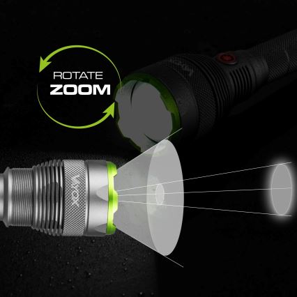 LED Stmívatelná nabíjecí svítilna s funkcí powerbanky LED/5V IPX7 10000 lm 2600 mAh