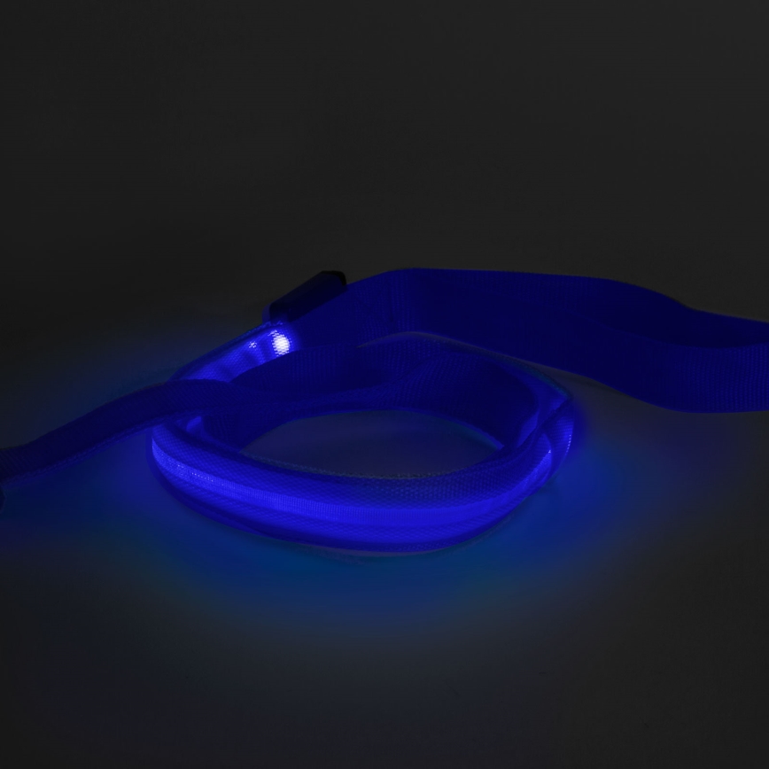 LED Nabíjecí vodítko 120 cm 2xCR2032/5V/40 mAh modrá