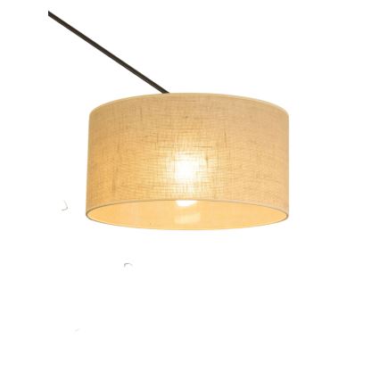 LED Nastavitelný lustr na tyči GORTA 1xE27/60W/230V juta