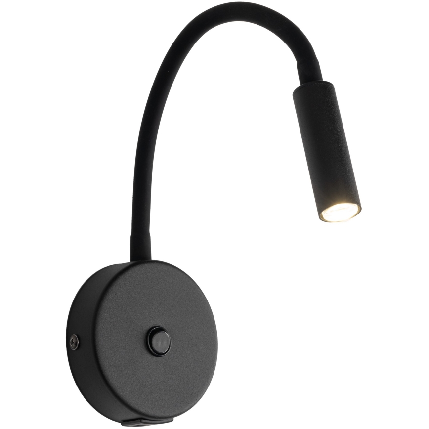 LED Nástěnná lampa s USB portem LAGOS 1xG9/3W/5V 4000K černá