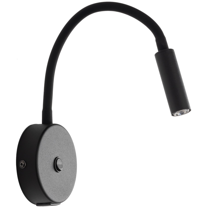 LED Nástěnná lampa s USB portem LAGOS 1xG9/3W/5V 4000K černá