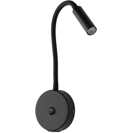 LED Nástěnná lampa s USB portem LAGOS 1xG9/3W/5V 4000K černá