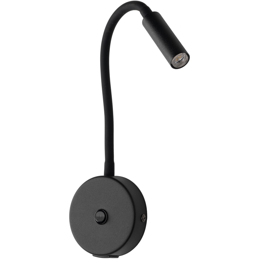 LED Nástěnná lampa s USB portem LAGOS 1xG9/3W/5V 4000K černá