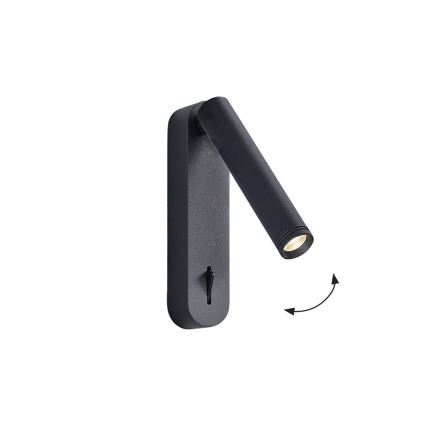 LED Nástěnné bodové svítidlo ABRIEL LED/6W/230V černá