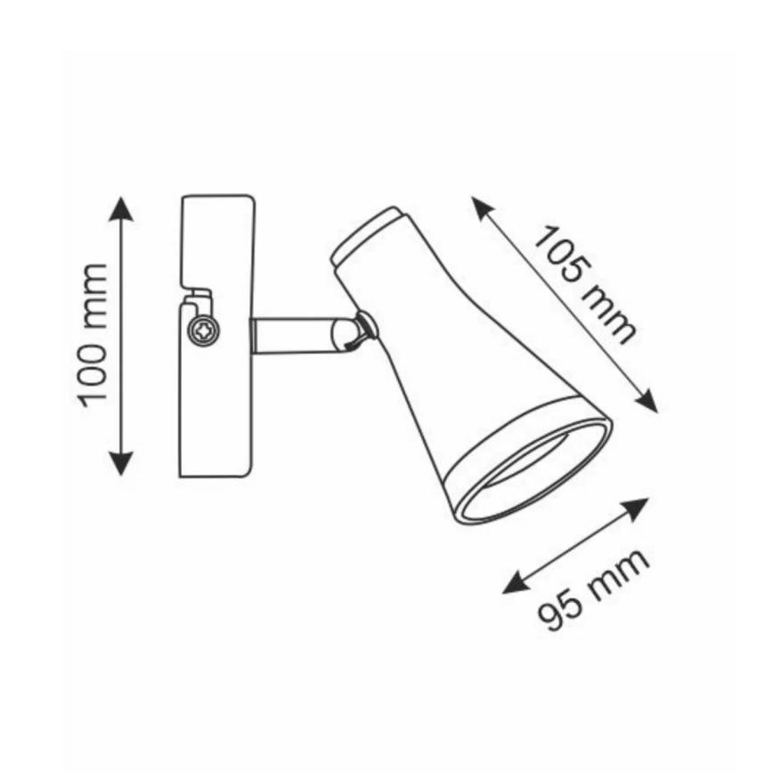 LED Nástěnné bodové svítidlo BERG LED/4,2W/230V černá