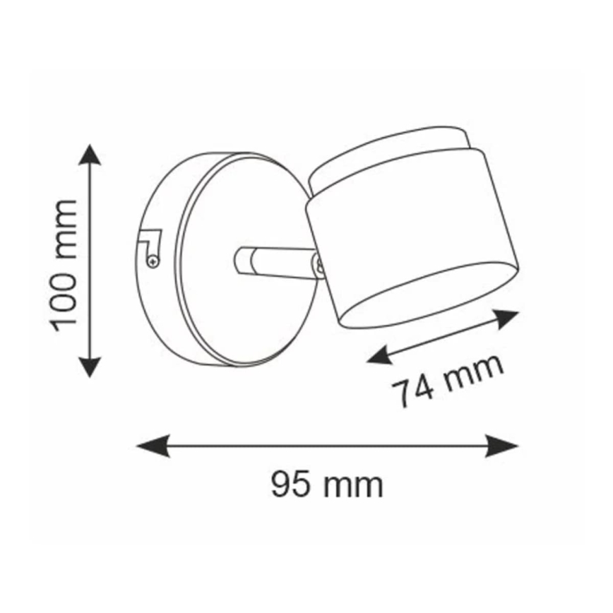 LED Nástěnné bodové svítidlo KUBIK LED/4,2W/230V bílá