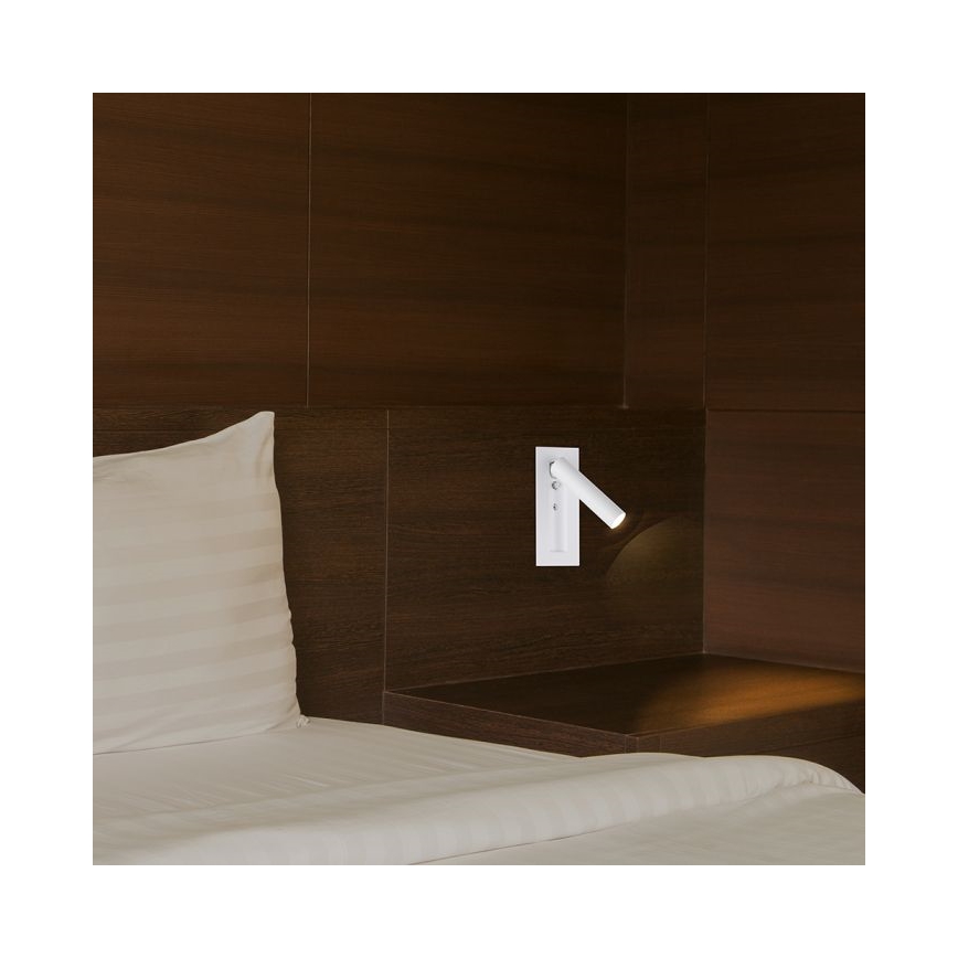 LED Nástěnné bodové svítidlo LED/2W/230V 3000K bílá