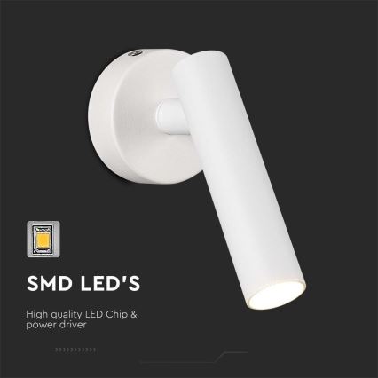 LED Nástěnné bodové svítidlo LED/2W/230V 4000K bílá