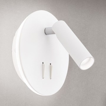 LED Nástěnné bodové svítidlo LENNY LED/6W/230V + LED/3W bílá