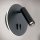 LED Nástěnné bodové svítidlo LENNY LED/6W/230V + LED/3W černá