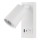 LED Nástěnné bodové svítidlo s USB LED/5W/230V bílá