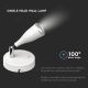 LED Nástěnné bodové svítidlo s vypínačem LED/4,5W/230V 3000K bílá