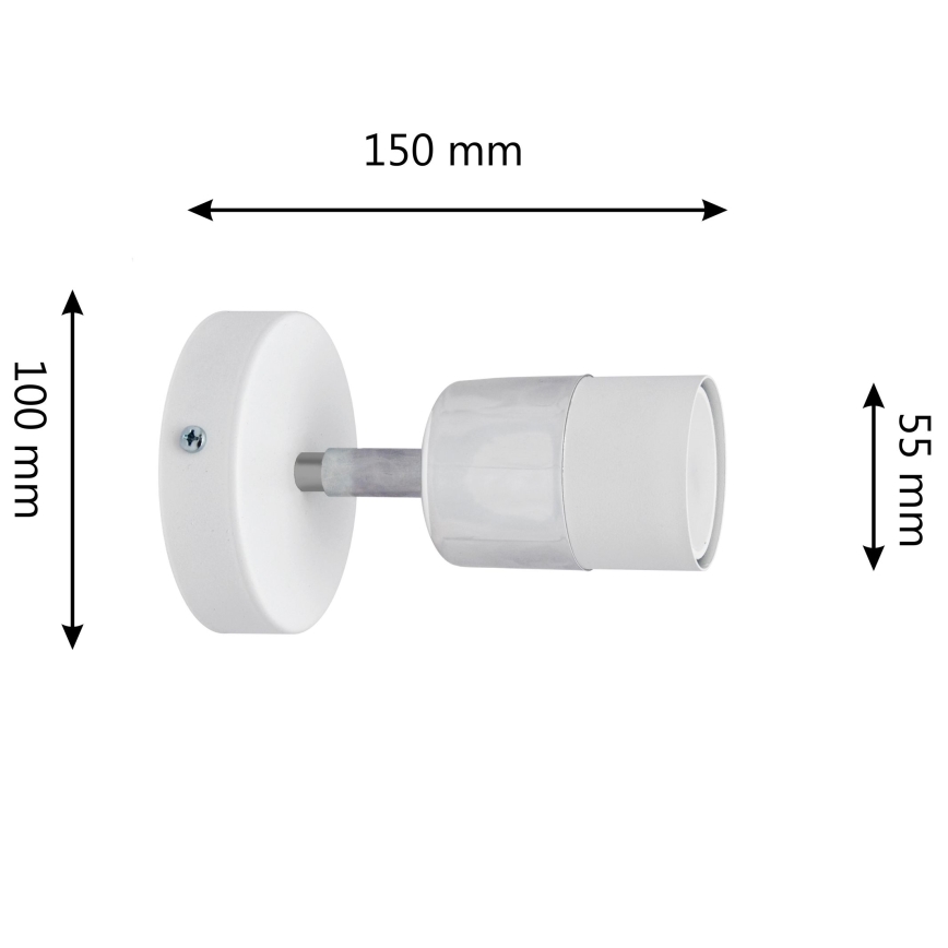 LED Nástěnné bodové svítidlo TUBSSON 1xGU10/4,8W/230V bílá/lesklý chrom