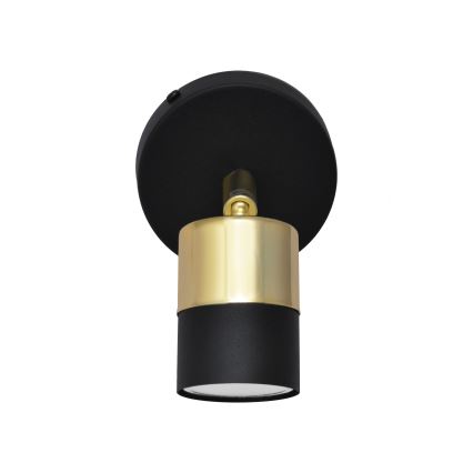 LED Nástěnné bodové svítidlo TUBSSON 1xGU10/4,8W/230V černá/zlatá