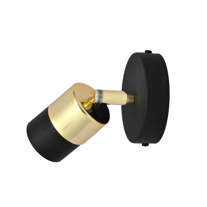 LED Nástěnné bodové svítidlo TUBSSON 1xGU10/4,8W/230V černá/zlatá