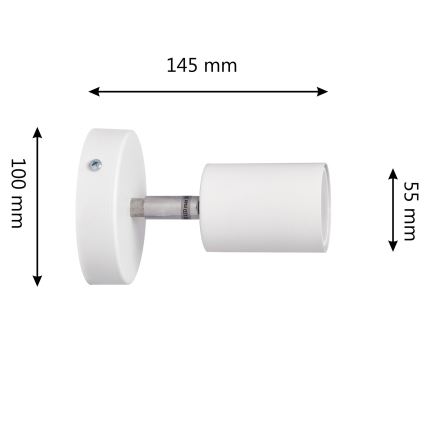 LED Nástěnné bodové svítidlo TUNE 1xGU10/4,8W/230V bílá