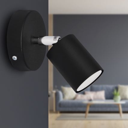 LED Nástěnné bodové svítidlo TUNE 1xGU10/4,8W/230V černá