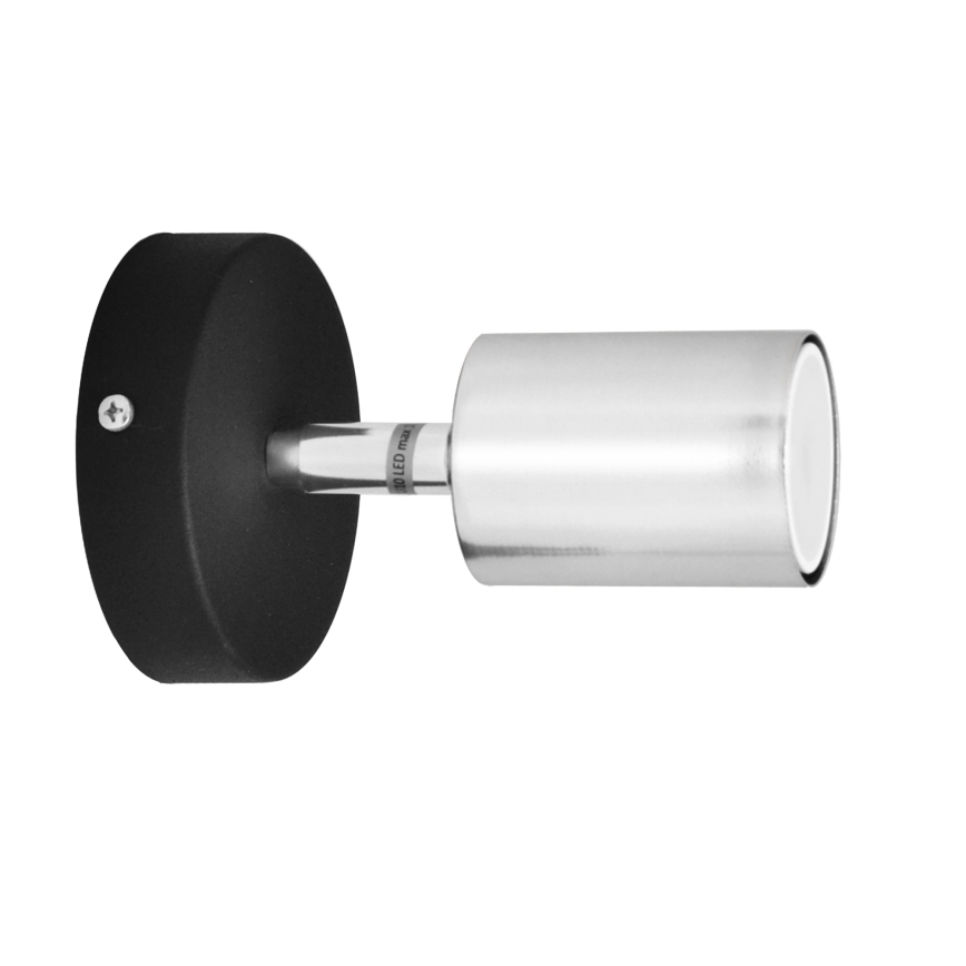 LED Nástěnné bodové svítidlo TUNE 1xGU10/4,8W/230V matný chrom/černá