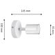 LED Nástěnné bodové svítidlo TUNE 1xGU10/6,5W/230V matný chrom/bílá