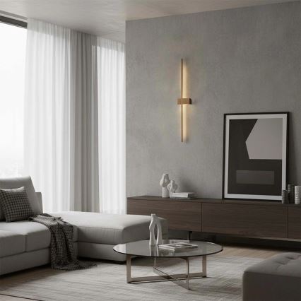 LED Nástěnné svítidlo AISHA LED/12W/230V 4000K 80 cm zlatá