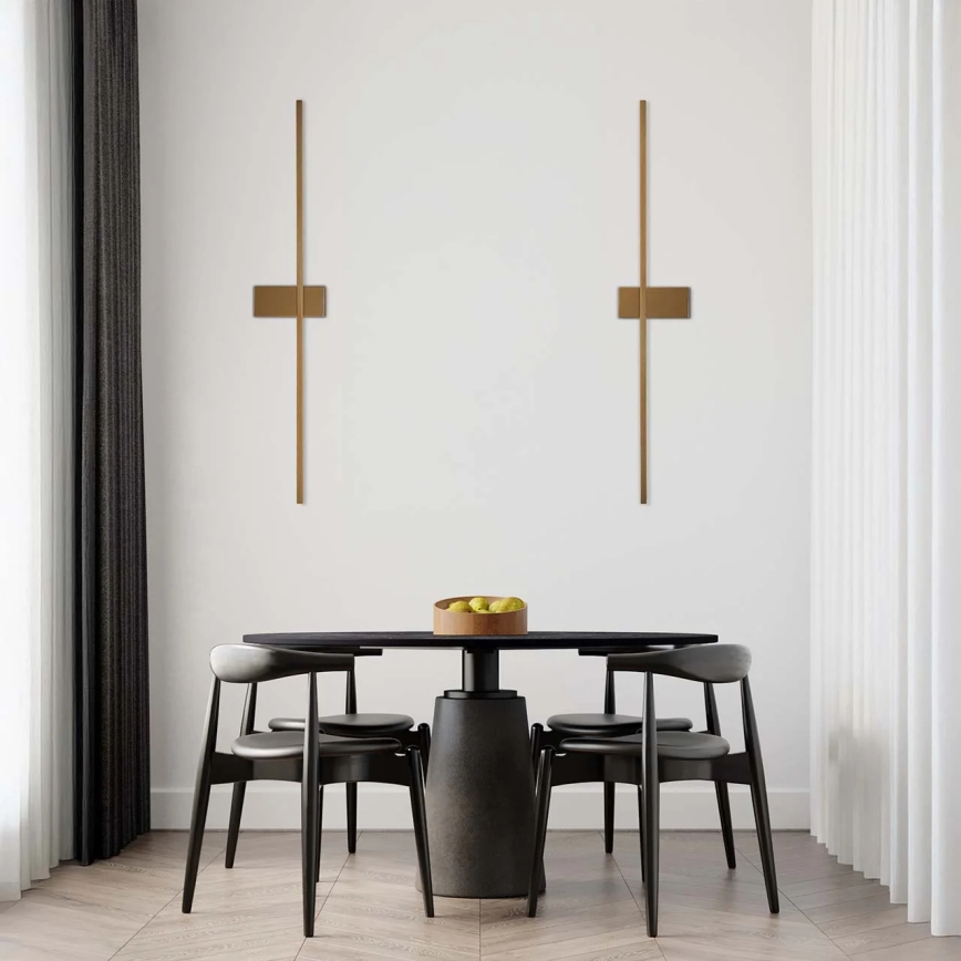 LED Nástěnné svítidlo AISHA LED/12W/230V 4000K 80 cm zlatá