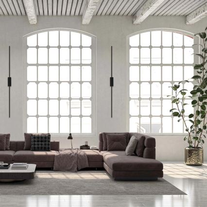 LED Nástěnné svítidlo AISHA LED/20W/230V 4000K 120 cm černá