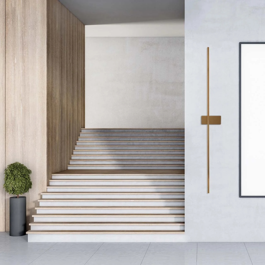 LED Nástěnné svítidlo AISHA LED/20W/230V 4000K 120 cm zlatá