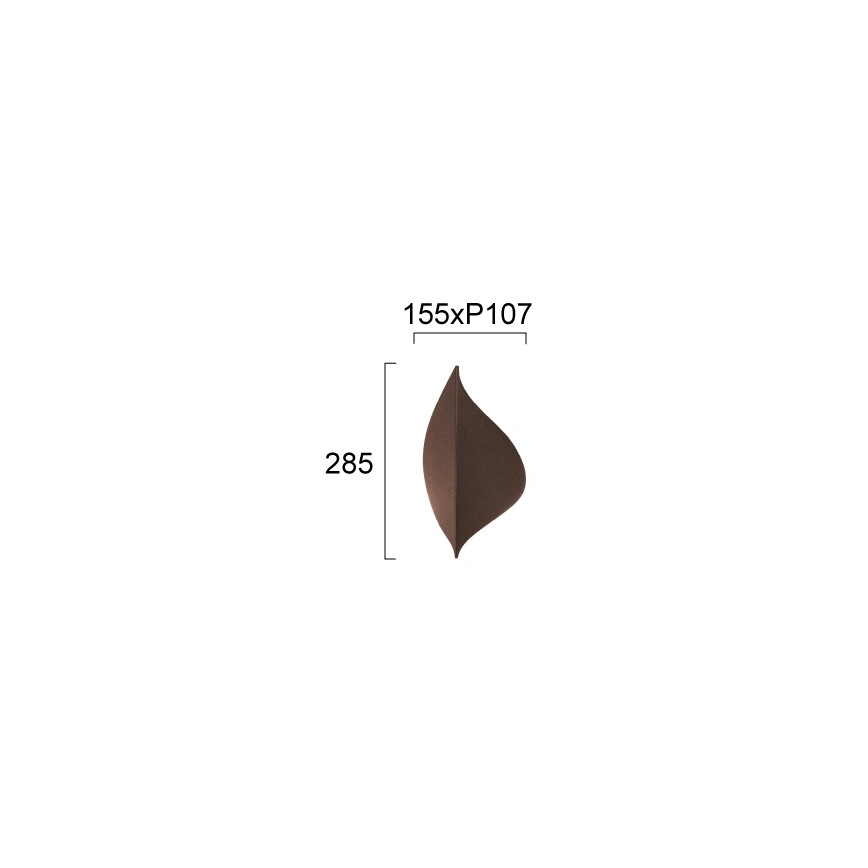 LED Nástěnné svítidlo AMALFI LED/10W/230V hnědá