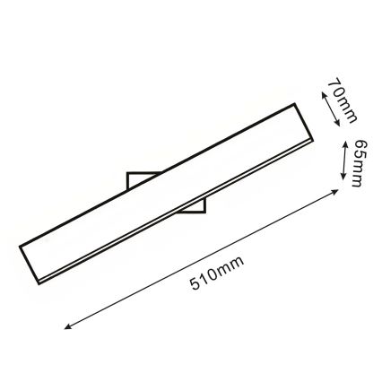 LED Nástěnné svítidlo BERNADETTA LED/10W/230V 4000K černá