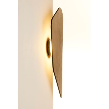 LED Nástěnné svítidlo BUTTON LED/4W/230V 46x23,5 cm dekor ořech