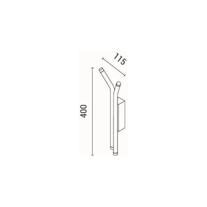 LED Nástěnné svítidlo CASCADE LED/10W/230V 3000K
