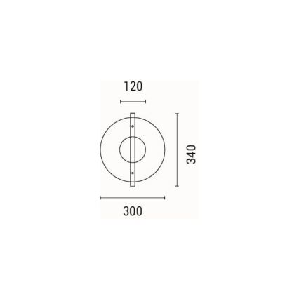 LED Nástěnné svítidlo DISC LED/10W/230V 3000K