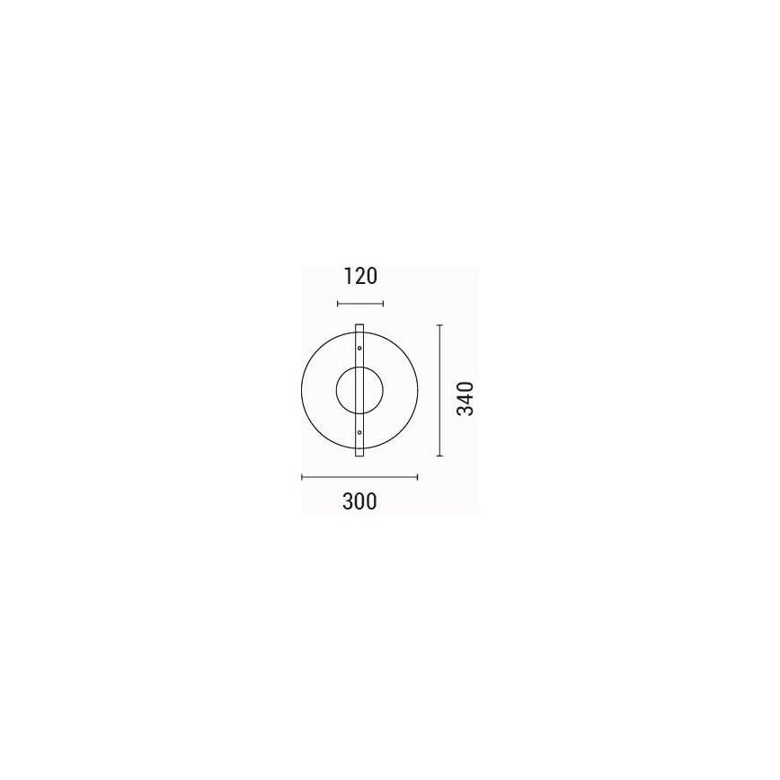 LED Nástěnné svítidlo DISC LED/10W/230V 3000K