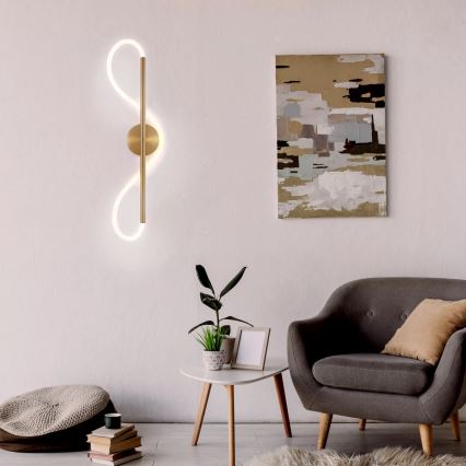 LED Nástěnné svítidlo EMMA LED/19W/230V zlatá