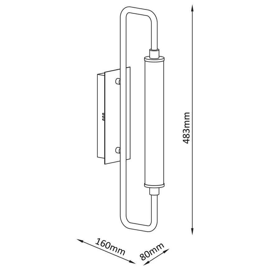 LED Nástěnné svítidlo FELICJA LED/10W/230V 4000K černá