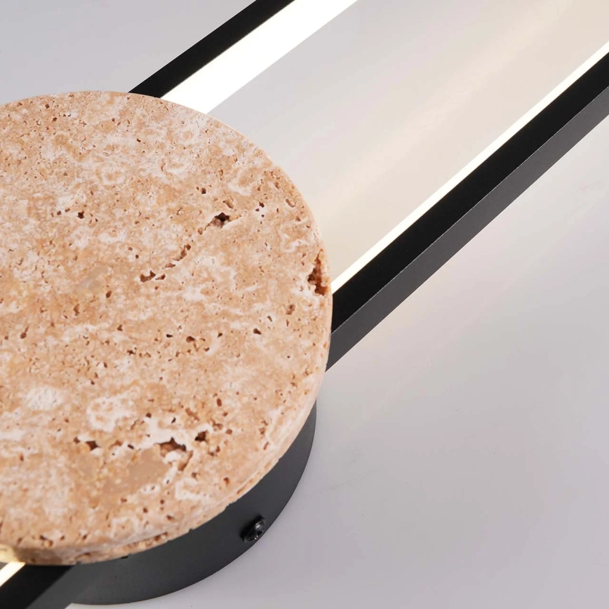 LED Nástěnné svítidlo FLORENTYNA LED/24W/230V 4000K černá/béžová