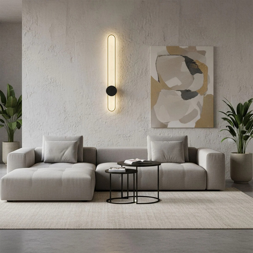 LED Nástěnné svítidlo FLORENTYNA LED/24W/230V 4000K zlatá/černá