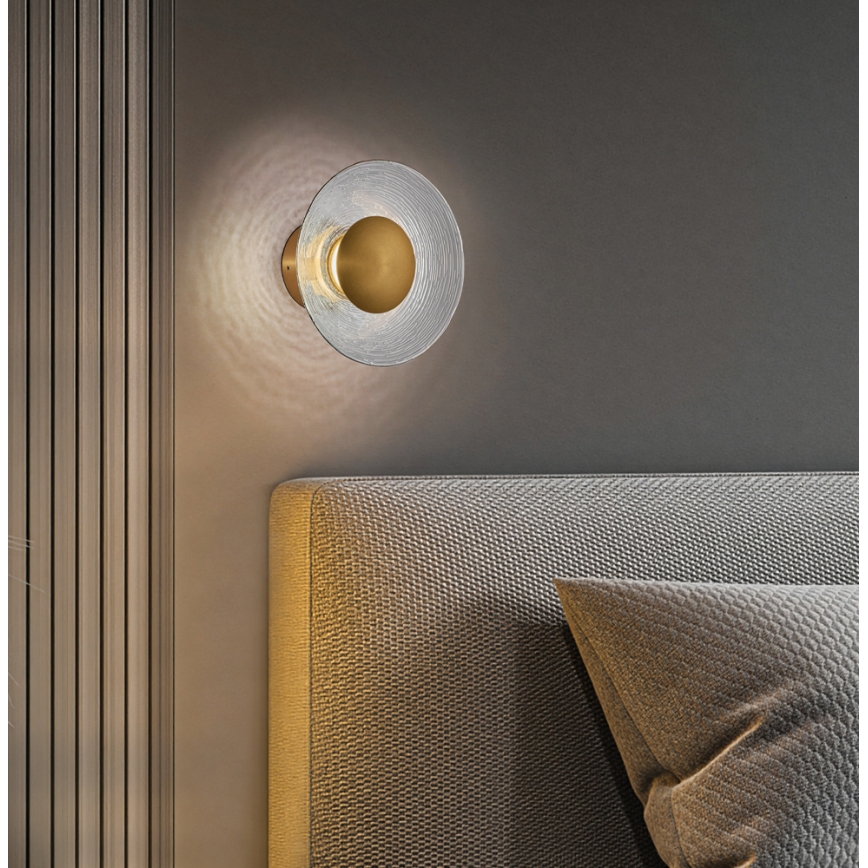 LED Nástěnné svítidlo GLAMOUR LED/9W/230V zlatá