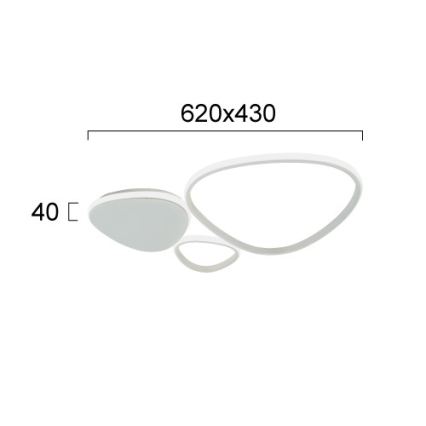 LED Nástěnné svítidlo HELIX LED/33W/230V šedá