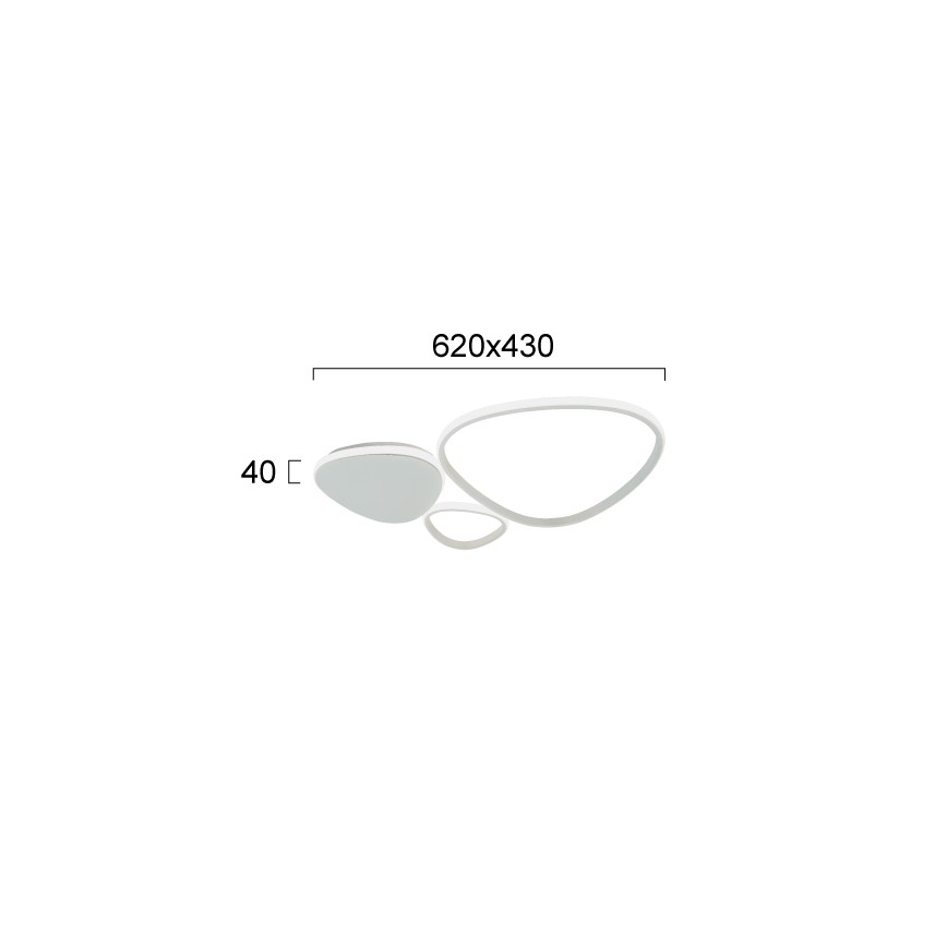 LED Nástěnné svítidlo HELIX LED/33W/230V šedá