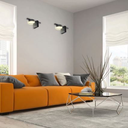 LED Nástěnné svítidlo JOY 1xGX53/6W/230V černá