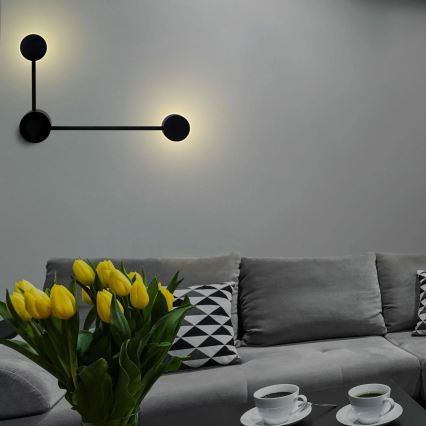 LED Nástěnné svítidlo JOY 2xGX53/6W/230V černá