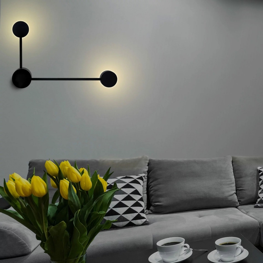 LED Nástěnné svítidlo JOY 2xGX53/6W/230V černá