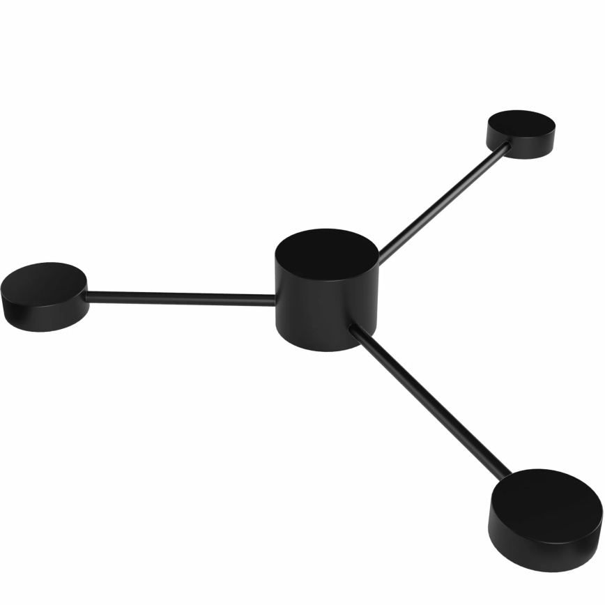 LED Nástěnné svítidlo JOY 3xGX53/6W/230V černá