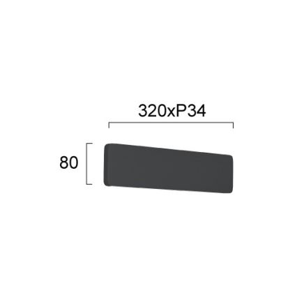 LED Nástěnné svítidlo KELDA LED/12W/230V 3000K/4000K černá