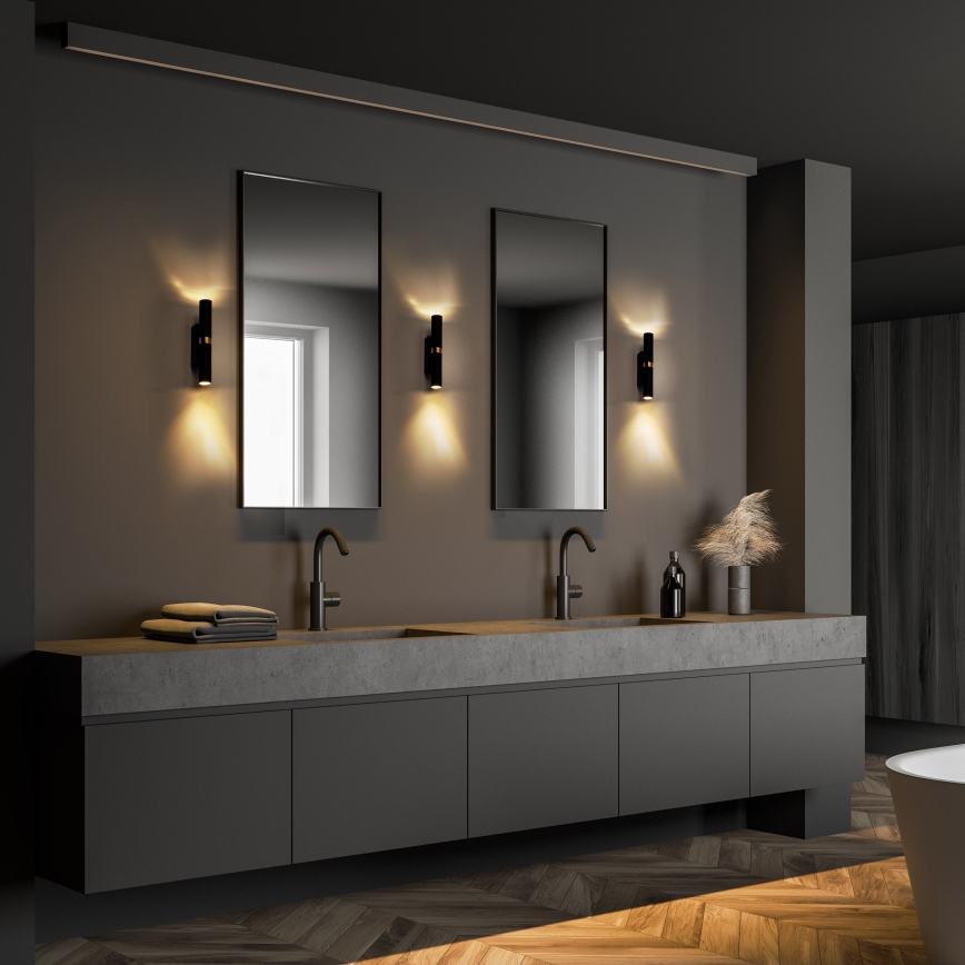 LED Nástěnné svítidlo LAGOS 2xG9/3W/230V 4000K černá/zlatá