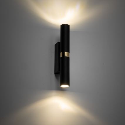 LED Nástěnné svítidlo LAGOS 2xG9/3W/230V 4000K černá/zlatá