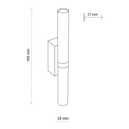 LED Nástěnné svítidlo LAGOS 2xG9/3W/230V 4000K černá/zlatá