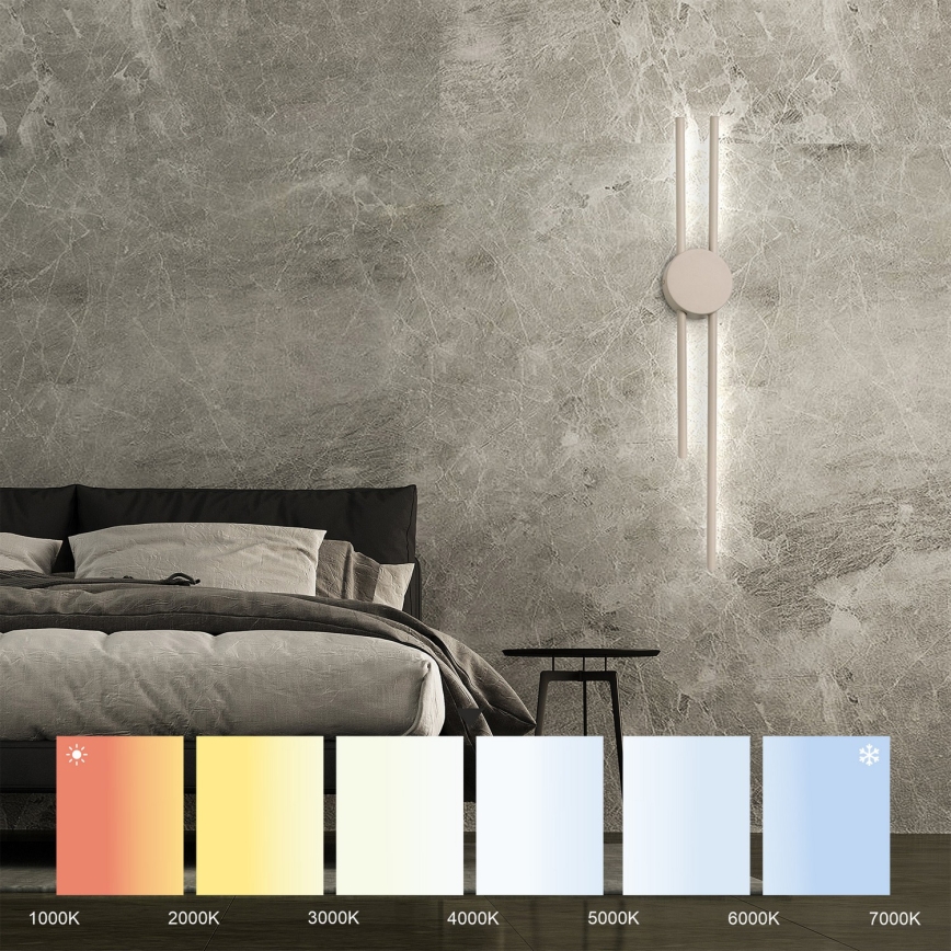 LED Nástěnné svítidlo LANA LED/15W/230V 4000K béžová