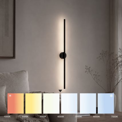 LED Nástěnné svítidlo LANA LED/7W/230V 4000K černá